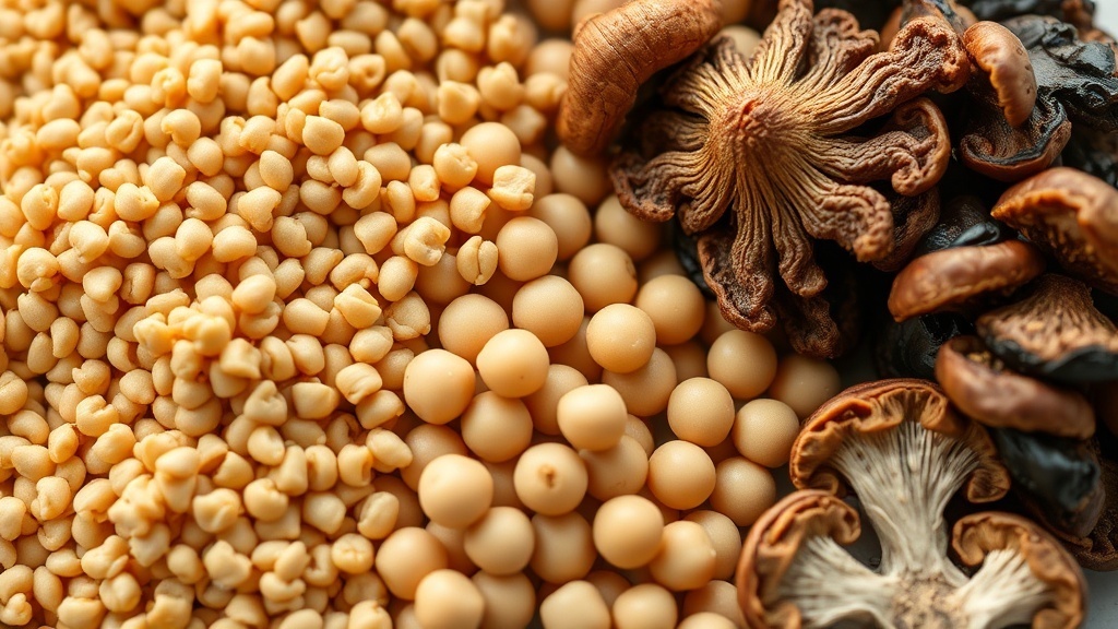 spermidine dans les aliments et cellules, illustration scientifique