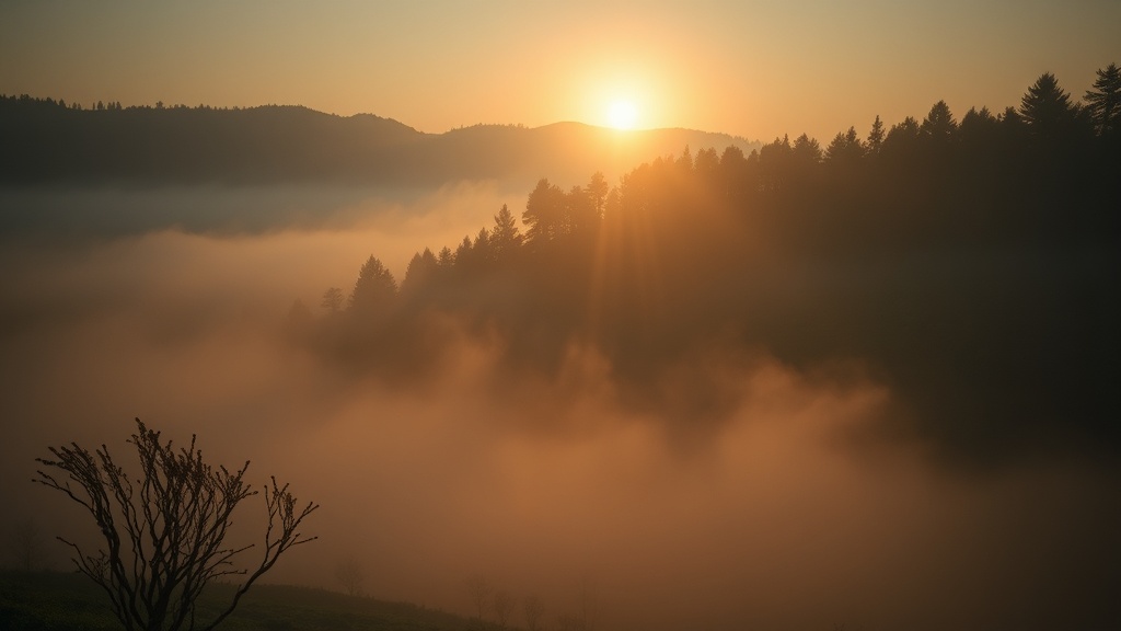 lumière du matin au lever du soleil pour la longévité