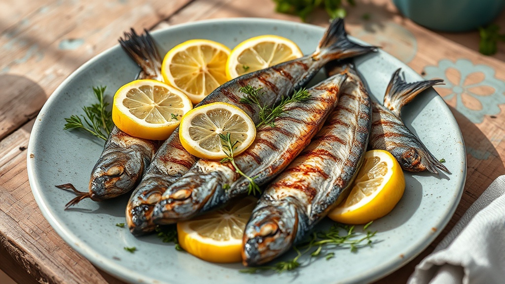 oméga-3 : sardines, maquereaux et anchois, petits poissons gras