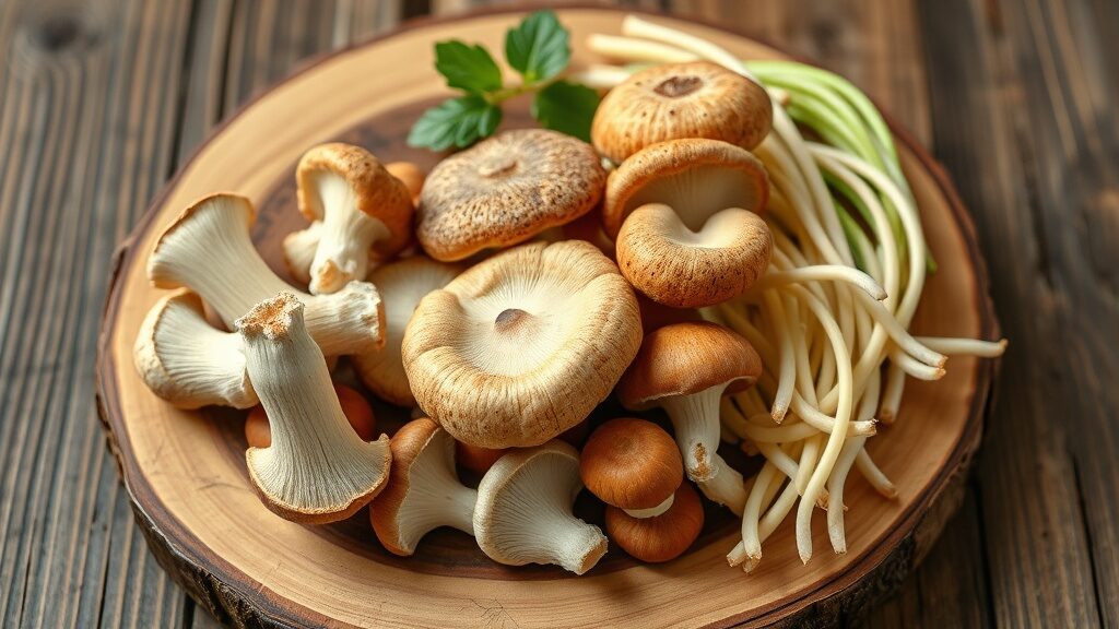 champignons japonais