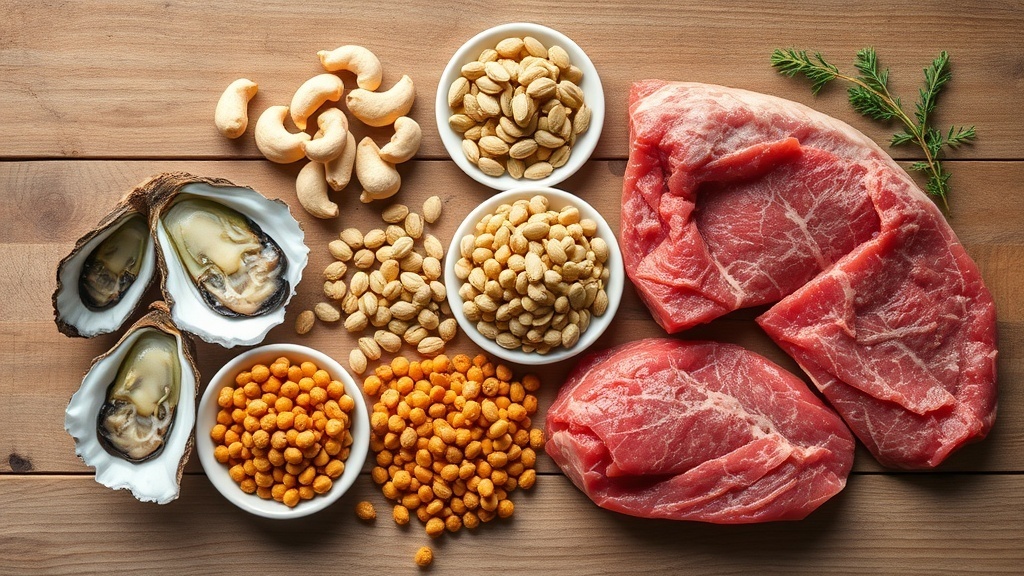 Aliments riches en zinc pour l'immunité