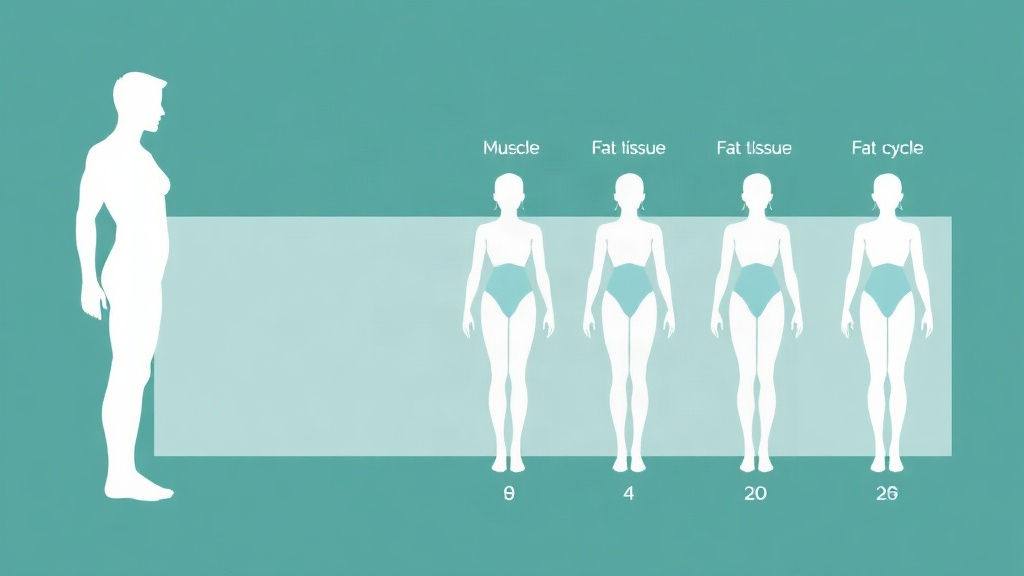 effet yoyo : schéma de la reprise de graisse et de muscle après un régime