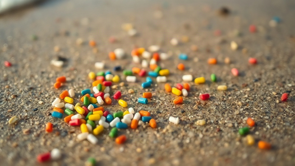 microplastiques en suspension dans un verre d'eau