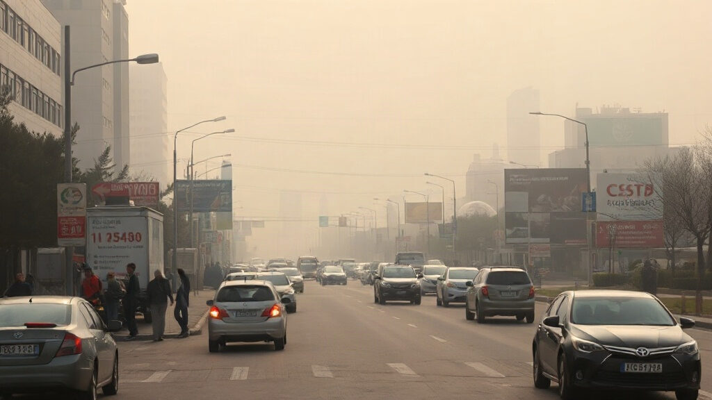pollution de l'air en ville et effets sur le cœur et les poumons