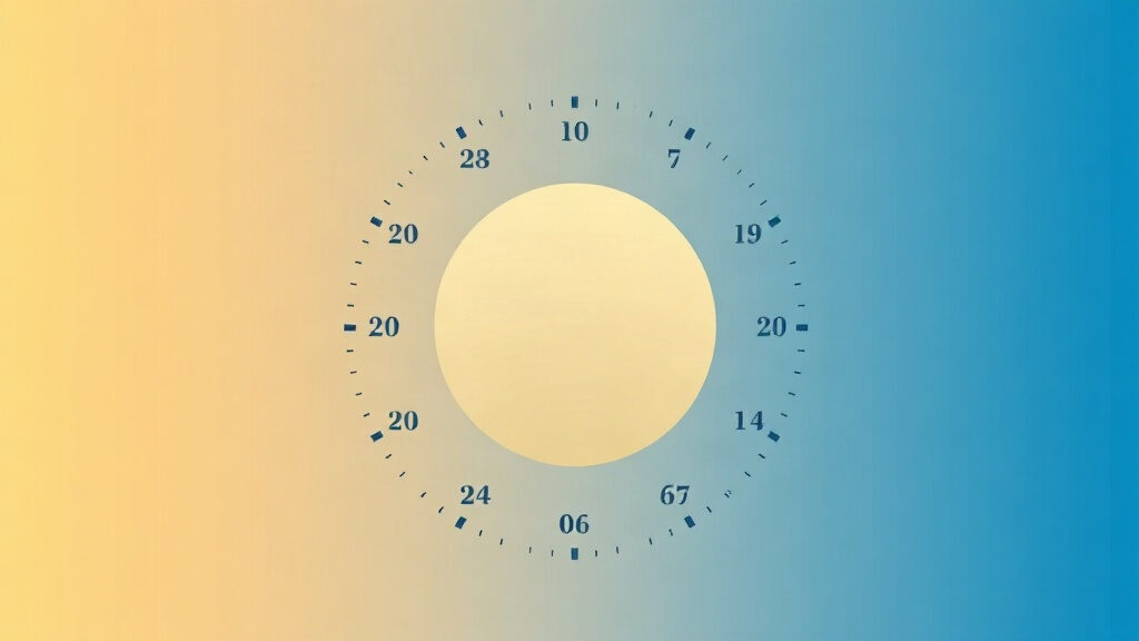 Horloge circadienne : illustration du rythme veille-sommeil sur 24 heures