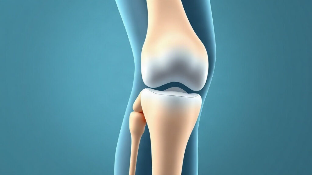 cartilage du genou : surface articulaire lisse recouvrant le fémur et le tibia
