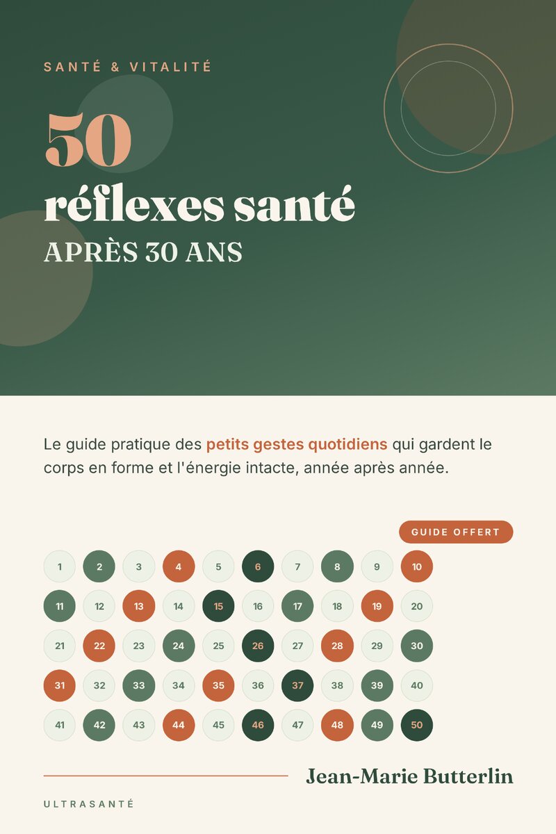50 réflexes pour rester en forme après 30 ans — couverture du guide